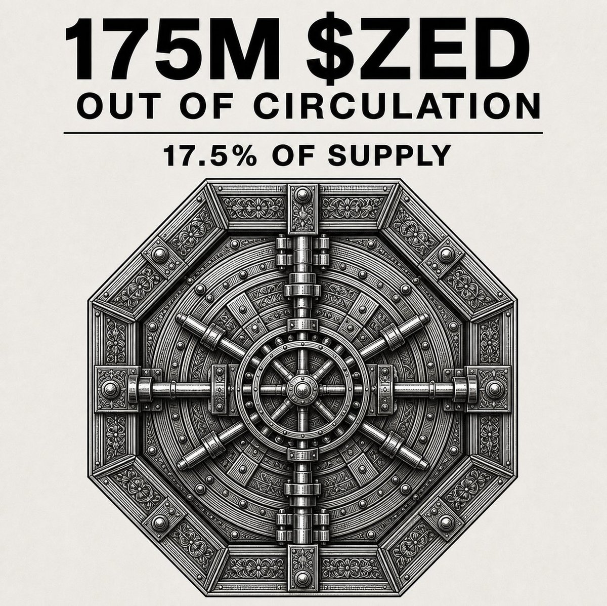 ZedkrPay's tweet photo. Conviction keeps compounding. 🔒

Another $ZED community member has independently locked 10M tokens.

The total locked or vesting now stands at 170M $ZED.

Together with the permanent 5M $ZED burn, 175M tokens are now out of circulation.

That is 17.5% of the entire supply.

Verified through @HoodLockRH, our trusted platform for transparent onchain locks, vestings, and burns.

Built on trust. Proven onchain.

Proof: https://t.co/JDsh7Qx1KP