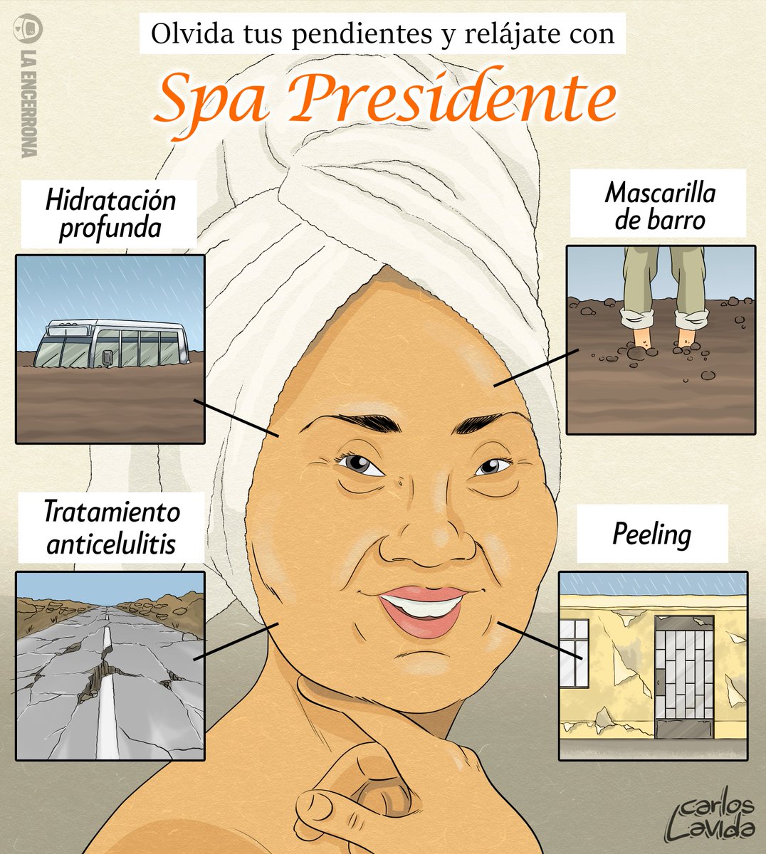 carlosLavida83's tweet photo. "Spa Presidente"
Mi viñeta para @laencerronaperu 
Suscríbete para más consejos de belleza, digo, caricaturas https://t.co/RaMAN3eNsr