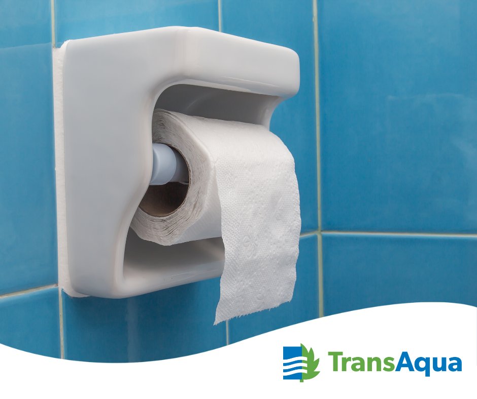 TransAqua's tweet photo. Happy National Toilet Paper Day! Yes, it’s a thing!Before modern TP came along, people used... well, let’s just say creativity! Toilet paper is one of the three Ps that are safe to flush. Our wastewater treatment facility now relies on the use of toilet paper. https://t.co/OxAQARY2nu