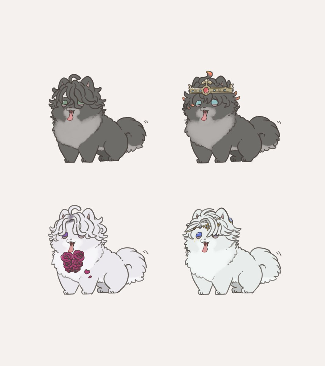 Gohanno_okoge's tweet photo. ポメェミール×4 https://t.co/ot4igAV2Gt