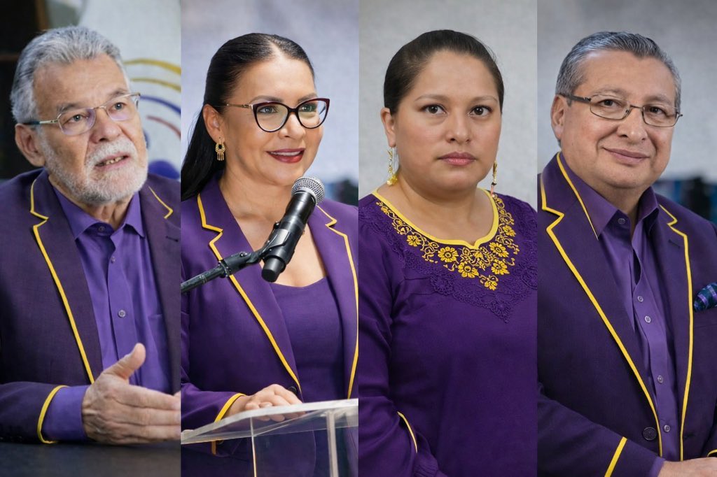 RUlcuangoF's tweet photo. Los Consejeros de Consejo Nacional Electoral del Ecuador son wasipungueros asalariados de Daniel Noboa https://t.co/d9wTwJxND1