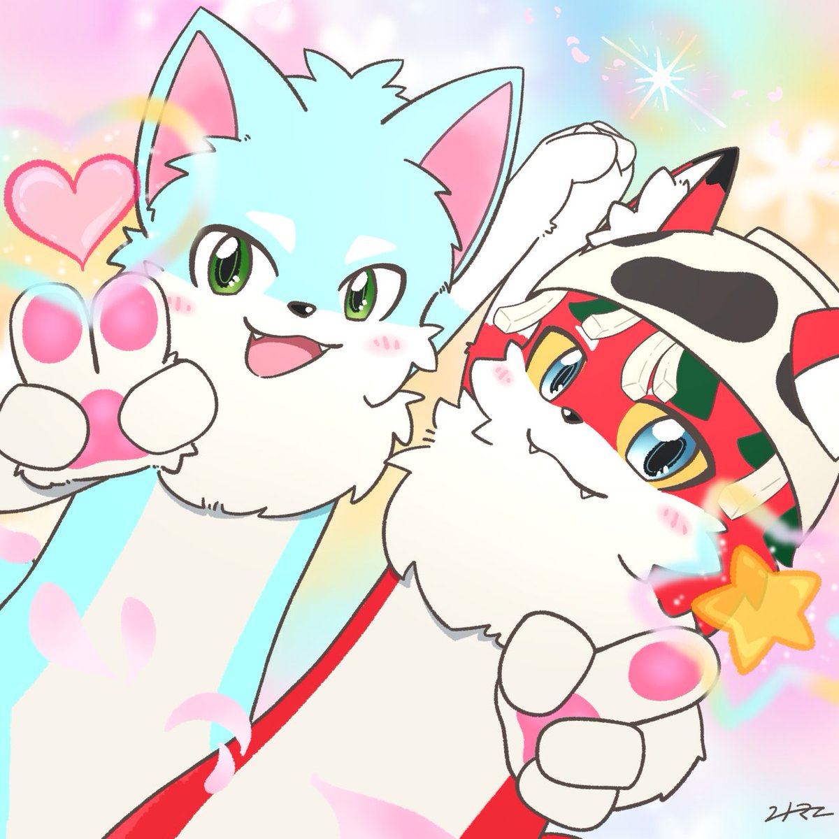 ninomae_dog410's tweet photo. クレアくんときねどんくんをお借りしました
想像以上にゆめかわ盛りすぎたけどいっかぁ https://t.co/CbQbEdsR3k