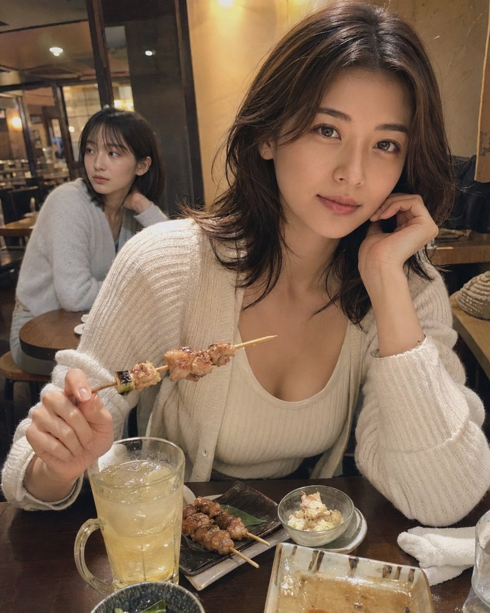 mio__ai's tweet photo. 今日も一日おつかれさまでした🍻

仕事終わりの焼き鳥、しみる。笑 https://t.co/kwS76jAcPb