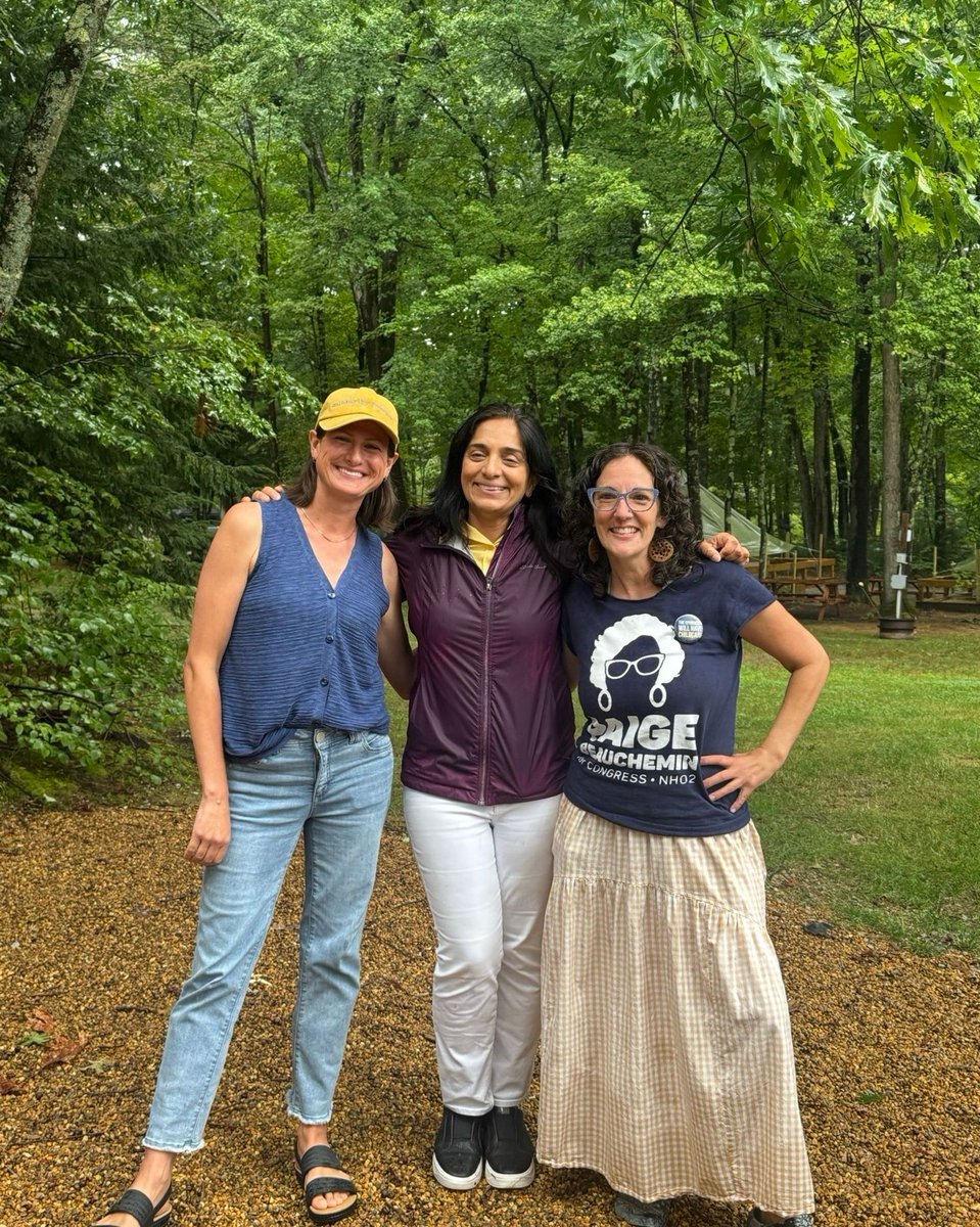 Karishma4Senate's tweet photo. We are all together in this fight for our workers, our families, and our children. Join us and let’s reclaim people’s power. #nhpolitics #nhtok #suncookrivercamp https://t.co/xS37UTEDjz