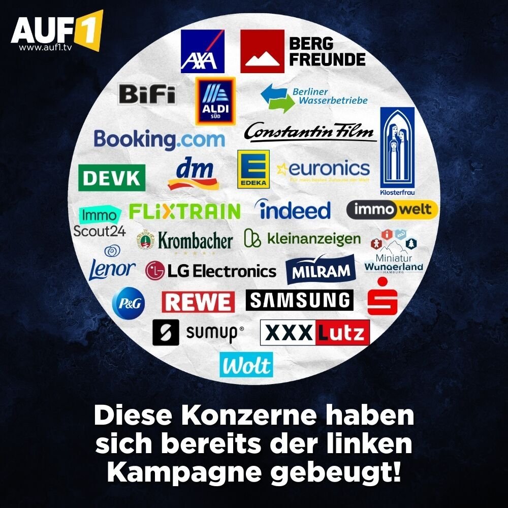 LilitThyra's tweet photo. Diese Konzerne sind gegen Meinungsfreiheit!
Daraus kann jeder seine eigenen Konsequenzen ziehen! https://t.co/Ton6HTRxUN