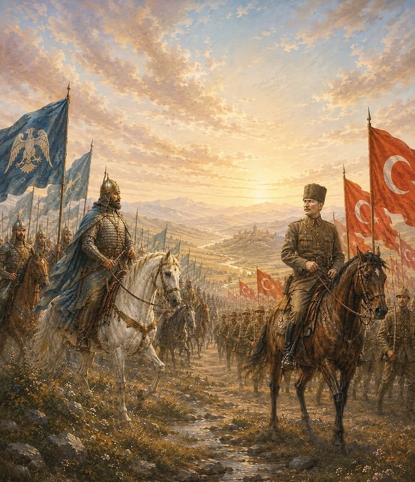 bi_nurella's tweet photo. "Tarihte Türk'tük, halde Türk'üz, istikbalde de Türk olacağız" https://t.co/lVTRtC8jRc
