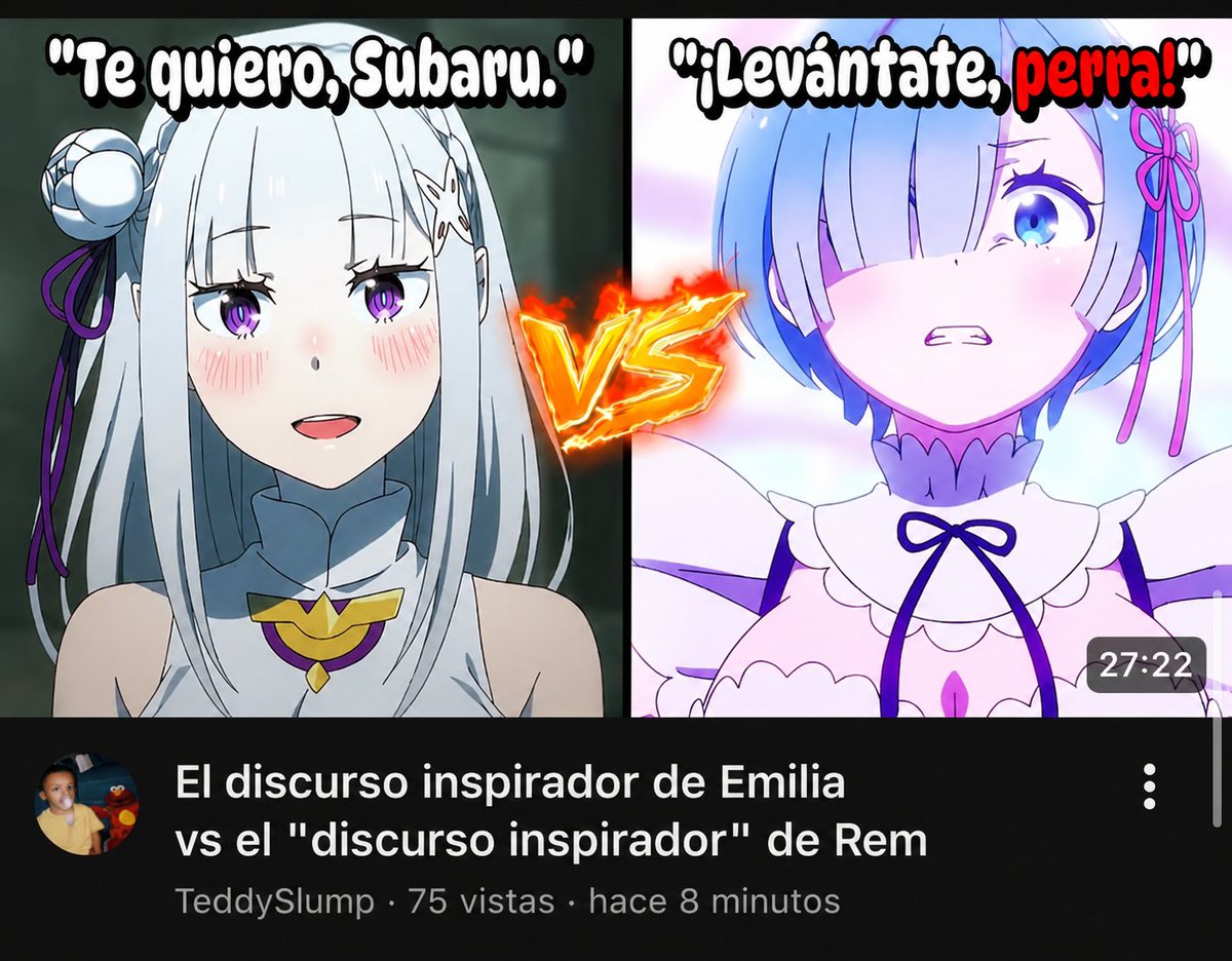 Minoru_Trix's tweet photo. MIERCOLES DE RE:ZERO 🗣️ https://t.co/a8mLKbh9SQ