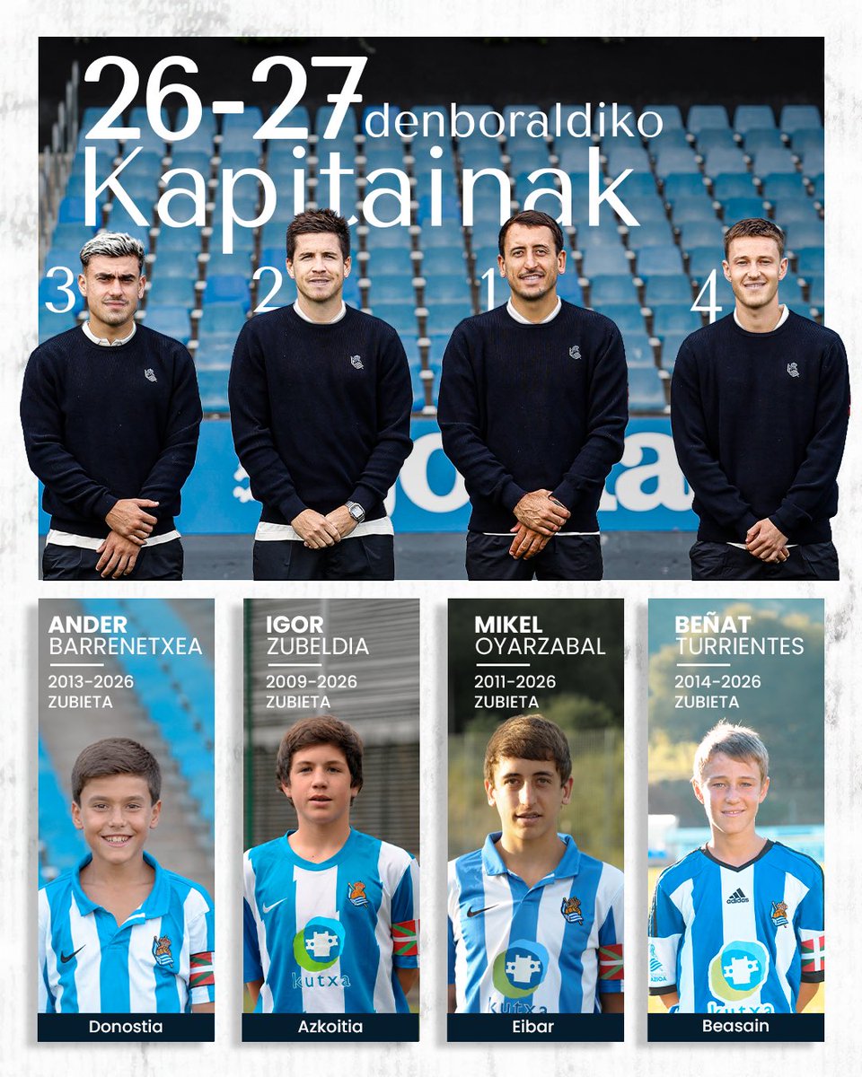 RealSociedad's tweet photo. 𝐆𝐢𝐩𝐮𝐳𝐤𝐨𝐚. 𝐙𝐮𝐛𝐢𝐞𝐭𝐚. 𝐊𝐚𝐩𝐢𝐭𝐚𝐢𝐧𝐚𝐤.

✨ Luciendo la Ikurriña por Europa. https://t.co/vnaq3HJ1rS