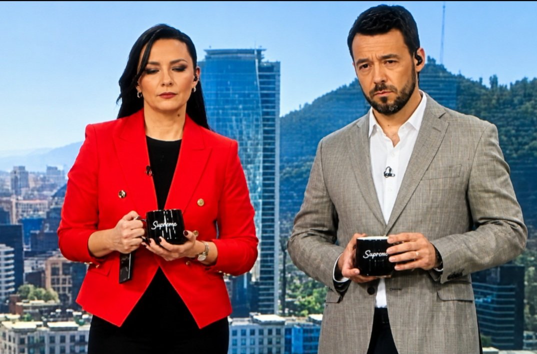 Nachoetherno's tweet photo. Esta bien que este par de "Periodistas" tengan que promocionar una marca de té ,pero estar 6 horas agarrados a la taza es como mucho Lucho verdad 🤦 https://t.co/NPpH90XjUM
