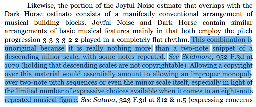 critdeathx's tweet photo. @AlexYardZone @downrightdpad Just to show where I'm talking from, here's just one quote each from Skidmore v. Zeppelin (pg. 33) and Gray v. Hudson (pg. 14) respectively.
Unless you're willing to argue with actual court judges, I stand by what I said. https://t.co/rFkexxUSRC