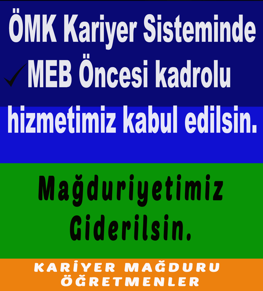 yilmazsen35's tweet photo. Üniversitede görev yapan bir Profesör dahi MEB'e geçse geçmiş akademik hizmeti, ÖMK Kariyer sisteminde yok sayılarak Başöğretmenlik için 20 yıl beklemek zorundadır. Bu kadar çarpık yönetmelik olmaz, olamaz. 

Yıllarca yaptığımız görevimiz hiçe sayılıp mağdur ediliyoruz.

ÖMK Kariyer Sistemini değiştirin lütfen .