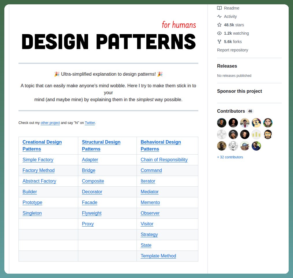 tom_doerr's tweet photo. Simplifies understanding of software design patterns with plain-language explanations and PHP-7 code examples.

https://t.co/SVxDCQKihq https://t.co/9xXObDD3N3