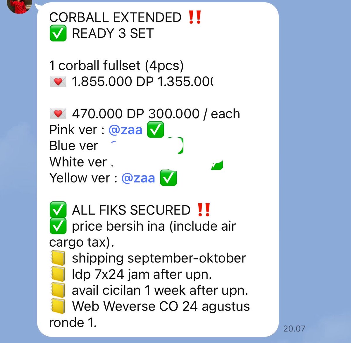 k0nu4rab's tweet photo. BANG AHIRNYA DAPET CORBAL
PINK NTUH😭😭😭 dengan keadaan gue war sakit kepala https://t.co/t43MyZ3ss1