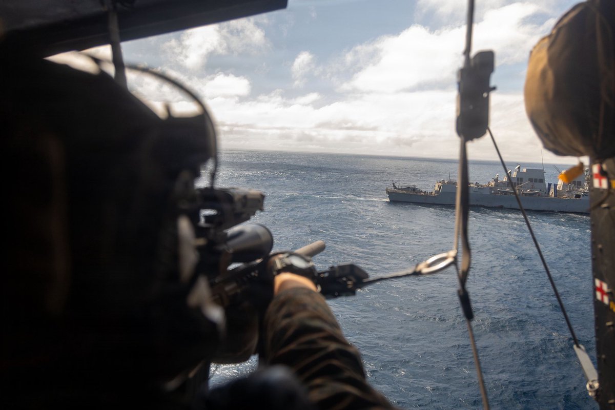 The24MEU's tweet photo. Sea you at the Objective
@USMC with Maritime Raid Force, #lcf24 participate in a Maritime Interdiction Operation Full Mission Profile while underway.
U.S. forces are deployed to the @Southcom area of responsibility in support of #jtfwhem , @DeptofWar - directed operations. https://t.co/HtkRi1ICtp