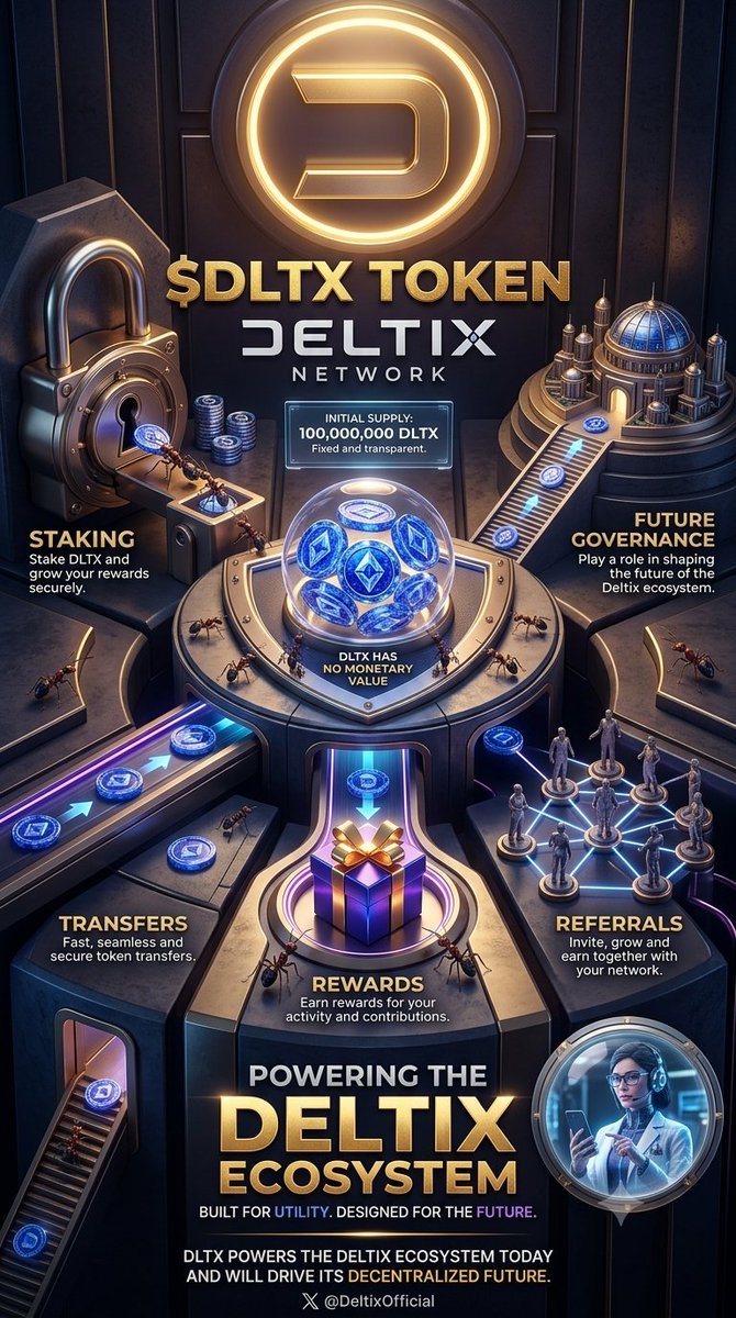 GuglothBhema24's tweet photo. #ANetwork #ANT #ANET #wANet #web3projects
Powering the Deltix ecosystem with staking, rewards, referrals, transfers, and future governance. โก
Built for utility. Designed for the decentralized future. ๐ #DLTX #DeltixNetwork #Crypto https://t.co/s0bns3Uthp