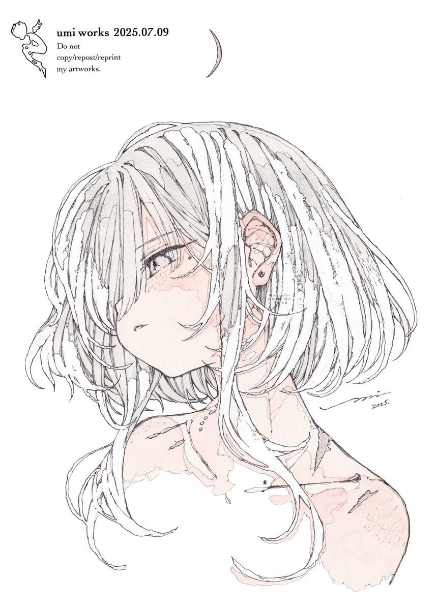 nana_nobody_'s tweet photo. ［宝物］

それは、愛の宣言にも似た、
けれど『記憶』という脆い構造に依らない、
もっと根源的な、存在証明だった。

もう無くすことのない、私だけの、宝物。 https://t.co/PRTnHzcI4o