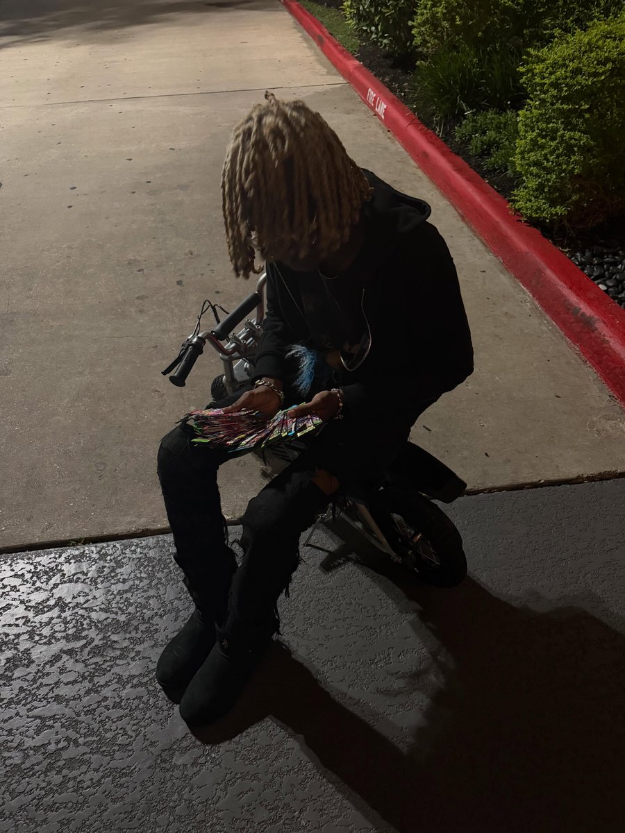 vaultofbleood's tweet photo. bleood with his tiny motorbike https://t.co/KtklTcHbFW