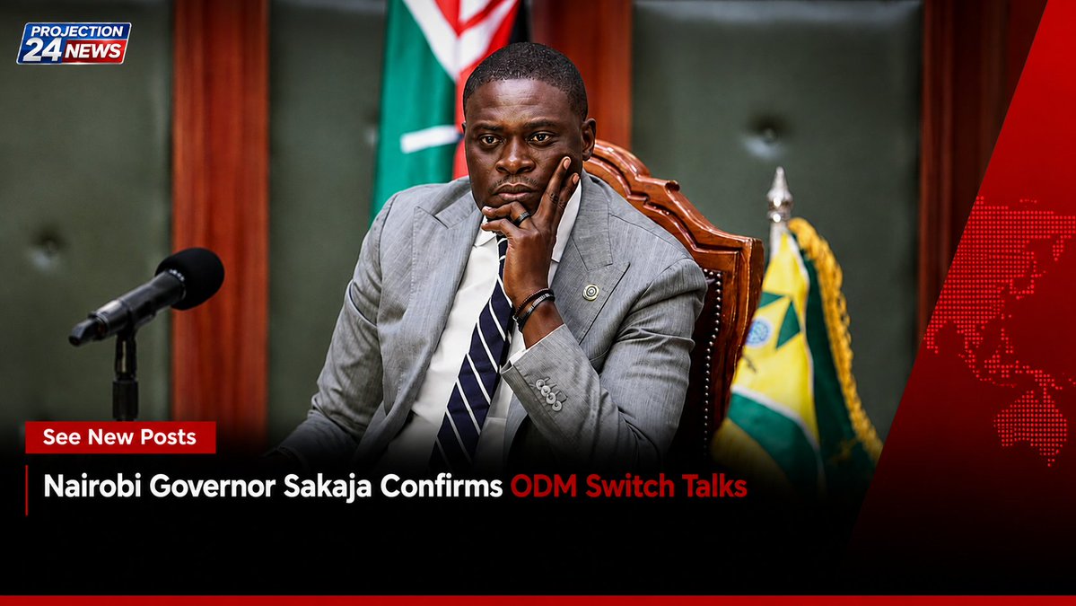 projection24's tweet photo. #Breakingnews Nairobi Governor Sakaja Confirms ODM Switch Talks https://t.co/JJsBMyQjlN