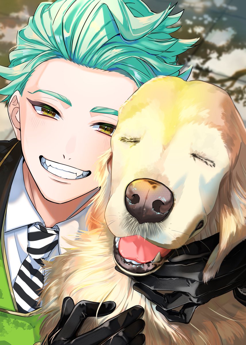 hinatsubasa0's tweet photo. 世界犬の日らしいから⚡といぬ https://t.co/cXCv0oiso8