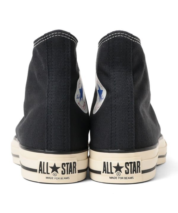 8th_month's tweet photo. 1976年当時のCONVERSE ALLSTARをモチーフにしたBEAMS50周年モデル。日本製なのはいいが、なぜBEAMSはコラボ商品の目につく場所に毎度自社の名前を入れずにいられないのか。¥25,850 https://t.co/KX5Zw8qu2v