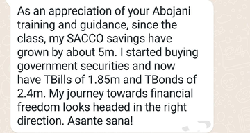 TheAbojani's tweet photo. When money realizes that it is in safe hands, it wants to stay and multiply in those hands.

#AbojaniMasterclass #testimonial https://t.co/4yaOR3iWgR