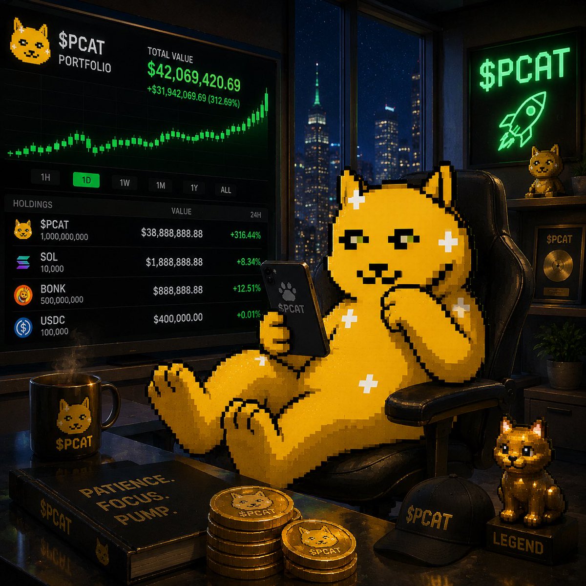 PumpCat_SOL1's tweet photo. Average portfolio of a pump cat holder https://t.co/ujNpUhUj8Q