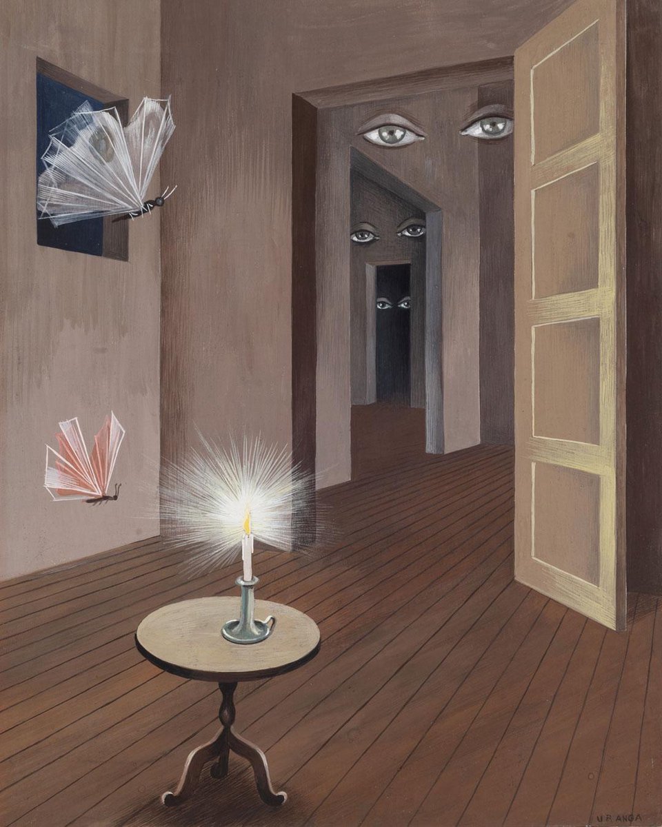 DailyClassicArt's tweet photo. Remedios Varo - "Insomnia" (1947) https://t.co/8ItL2rZ1YE