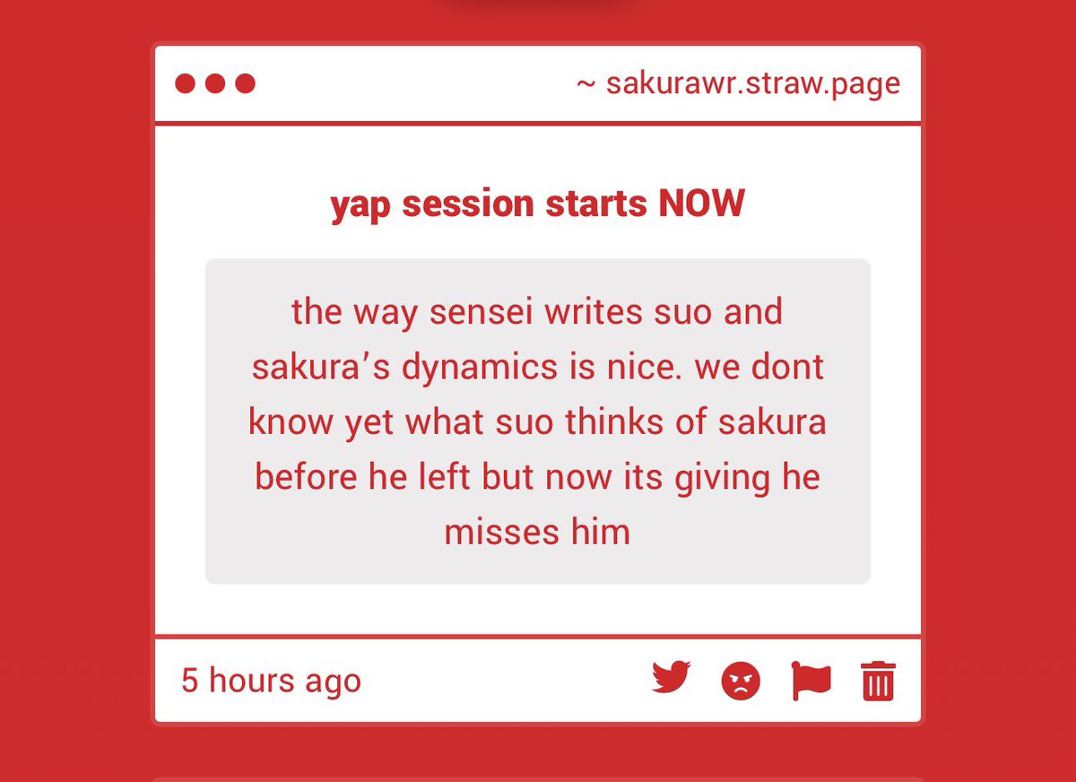 luguahg's tweet photo. Suo and Sakura’s connection will def be highlighted sm🙂‍↕️ it’s cool how Suo never saw/mentioned Sakura before he left, and they don’t have so much moments of them alone canonically, but this arc shows how the absence of one of them affects each other so much too https://t.co/Js0TSlJrh1