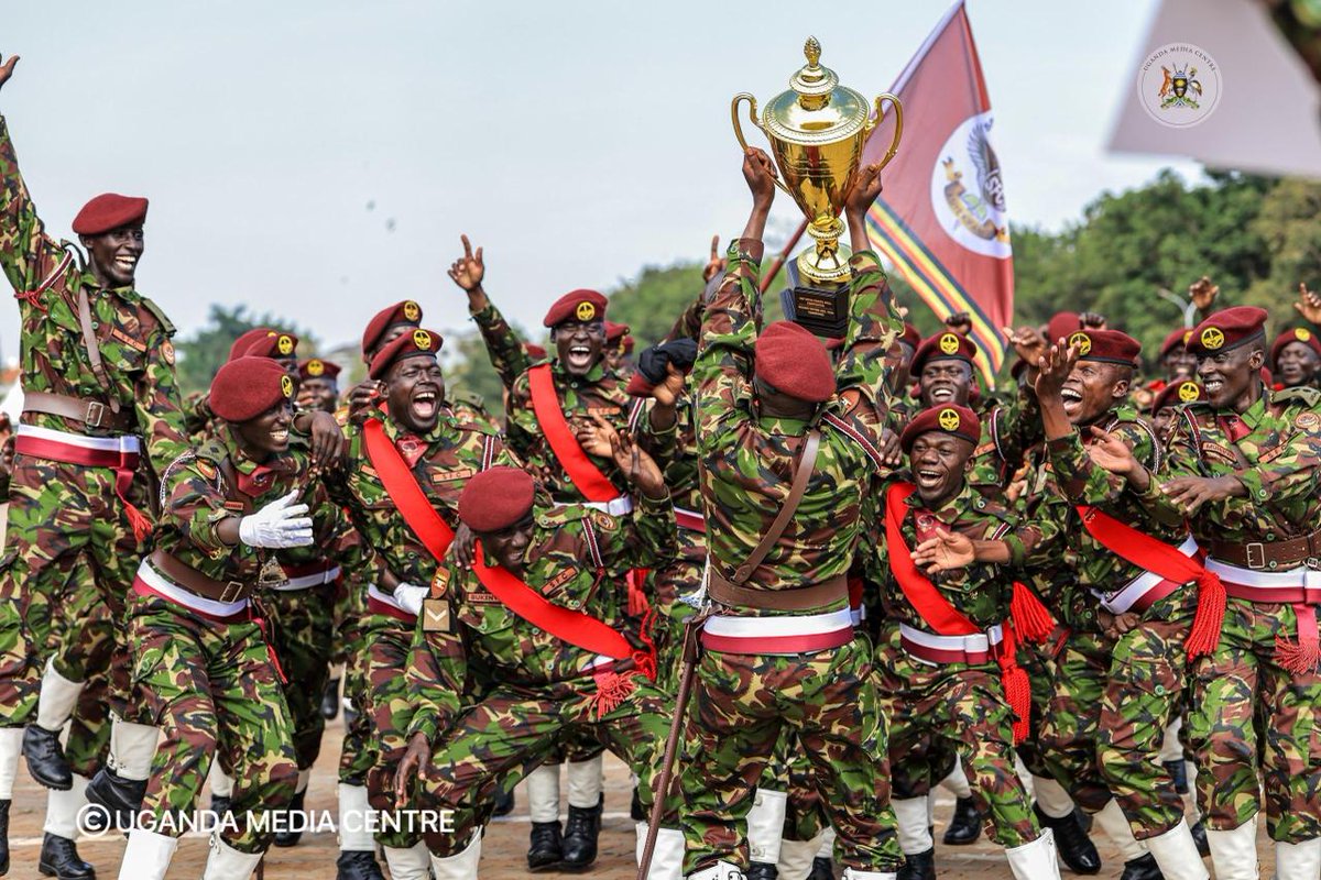 UgandaMediaCent's tweet photo. Special Forces Elite Team Clinches Top Honours at #CDFInterForcesDrillComp26.

Joy erupts as the Special Forces Elite Team is declared the overall winner of this year’s competition, walking away with UGX 50 million. https://t.co/xWsuJyHQ4j