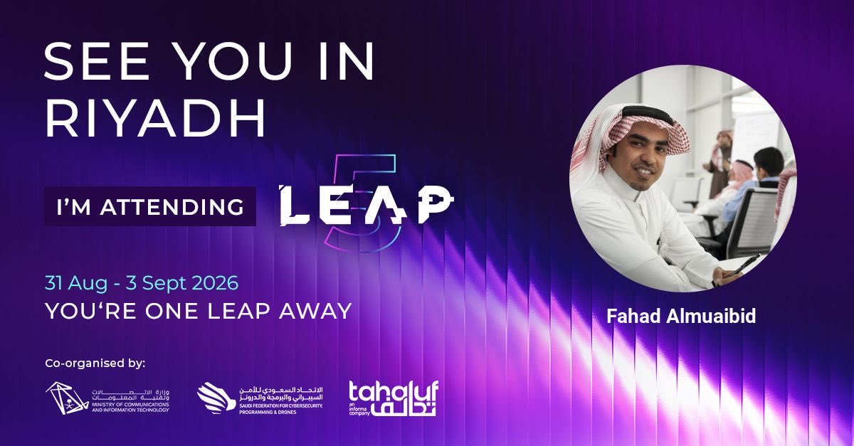 muaibid's tweet photo. I'll be at LEAP 5th anniversary ! 
📍Riyadh,  🗓️ Aug 31-Sep 3. 
Use code ACCESS20 for 20% off  🎟️ https://t.co/Z802IMOEq6 #LEAP26

@LEAPandInnovate 

#oneLEAPaway #LEAP26
#فضفضه_مشاعر 
#صباحيات https://t.co/IWPuj5KxhV