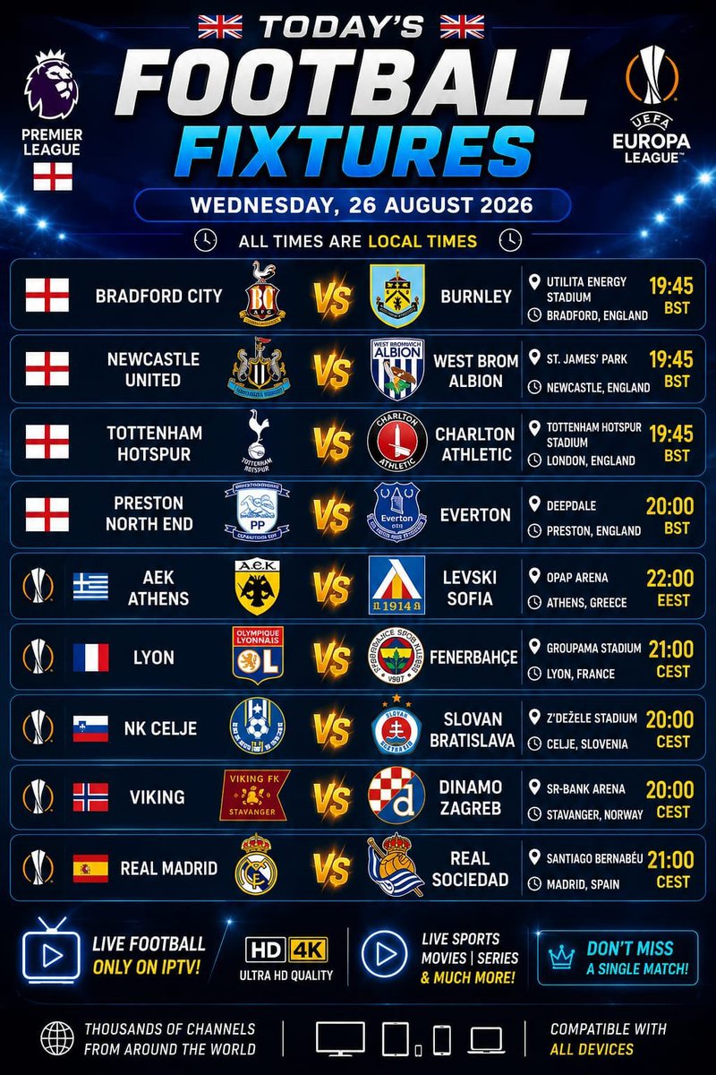 CindyLoutoxb's tweet photo. 🇫🇷 IPTV FRANCE — THE EUROPEAN NIGHT!
🙋🇬🇧
🏆 CHAMPIONS LEAGUE
⚡ AEK 🆚 LEVS
🔥 LYON 🆚 FEN
🫰🫰
📺 22K+ channels LIVE
🎬 99K+ movies &amp; series
⚡ HD/4K •Smooth 
🏆 Canal+ •beIN SPORTS • DAZN • RMC Sport
🎁 FREE Trial via WhatsApp

https://t.co/XTozcjNaWH https://t.co/1R1g7WyWt6