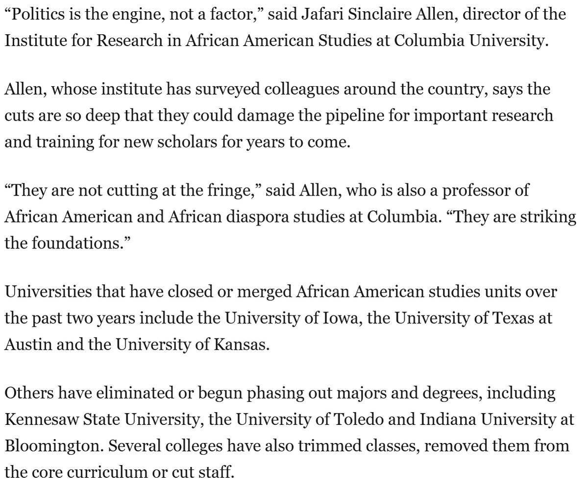 GodCloseMyEyes's tweet photo. colleges around the country are consolidating or just closing their black studies departments https://t.co/3elOzMWSE3