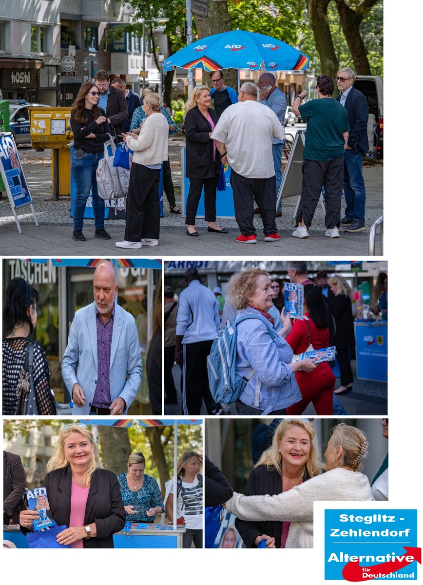 brehms1971's tweet photo. Viel los am #AfD💙 -Infostand in #Steglitz
Dr. Kristin #Brinker (AfD #Berlin🇩🇪):"Ein riesiges Dankeschön an alle fleißigen Helfer, die so tatkräftig unterstützt haben! Ganz besonders danke ich den vielen Bürgern, die sich an uns gewandt & das persönliche Gespräch gesucht haben." https://t.co/k1eIx2LY5a