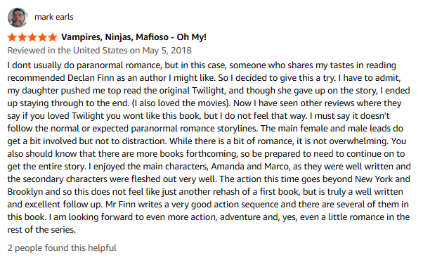 DeclanFinnBooks's tweet photo. https://t.co/6NTq6qcyWB
"Vampires, Ninjas, Mafioso - Oh My!"
#HonorAtStake #DragonAwardNominee #CatholicVampire #NoSparklyVampires #VaticanNinjas #MarcoAndAmanda #UrbanFantasyHorror #CleanParanormalRomance
#NonstopAction #PageTurner
#PulpHorror
#ActionPackedUF https://t.co/bbf0tiybsS