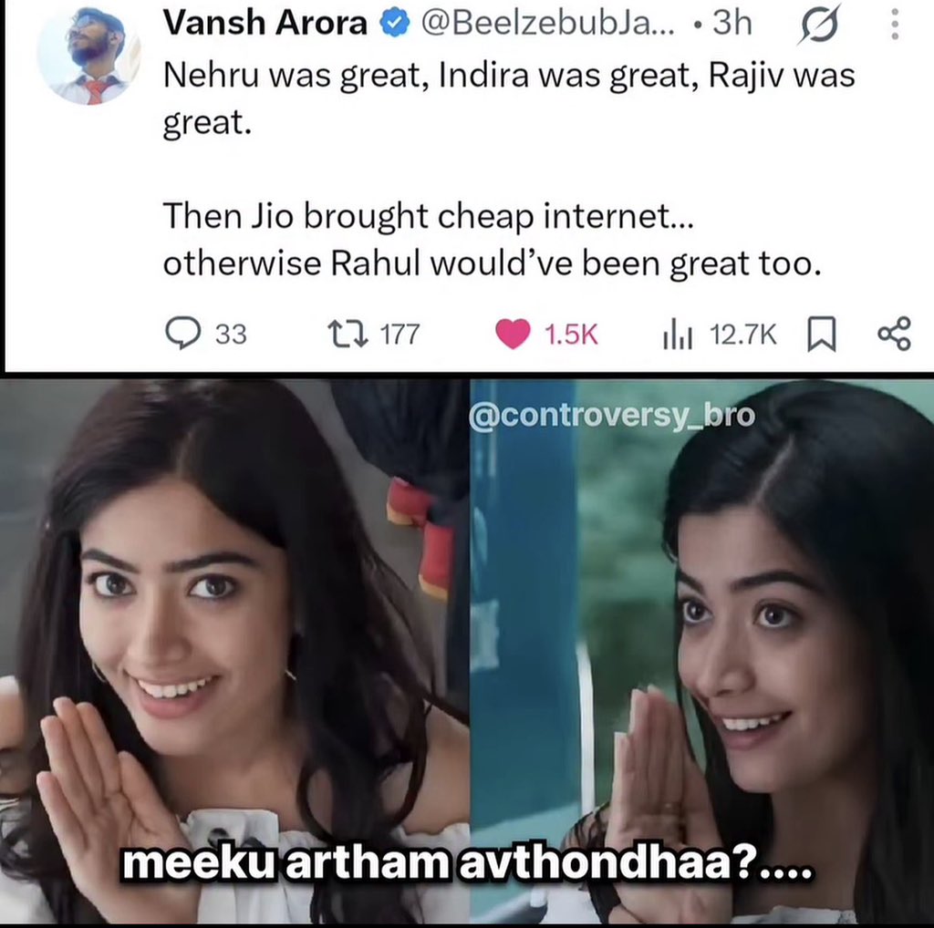 Insane4Nation's tweet photo. Nizame veedi daridram Valla Amma , Soros gaadu evadu try chesina Povatledu 😂😂😂 https://t.co/OsUWtwQriL