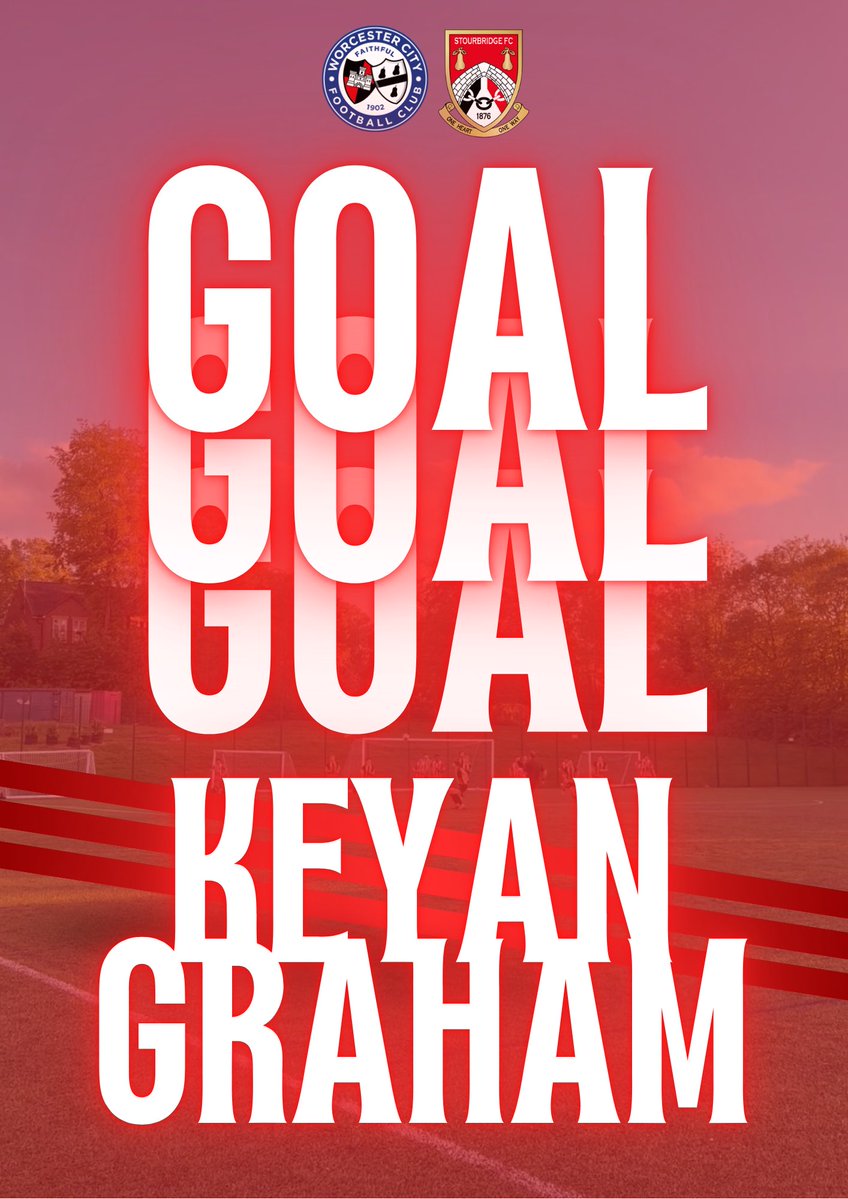 StourPathway's tweet photo. 7' | #WORC 0-1 #STOUR
KEYAN GRAHAM SETS OUR YOUTH TEAM AHEAD!! 🔴⚪️
Graham finishes the ball after a scramble in the box to give us the lead! 👏
#StourbridgeFC | #Glassboys https://t.co/ZmSgixclf8