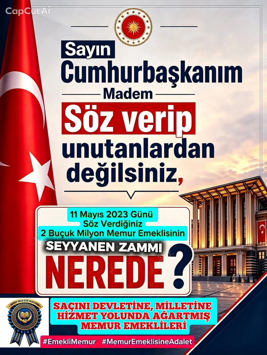 Memur_Emekli33's tweet photo. Sn Cumhurbaşkanı @RTErdogan 2023 de Seçim Öncesi İlk Etapta 2.5 Milyon EYT'yi Çıkararak Seçimden Önce Söz Verdiği 2.5 Milyon Memur Emeklisine Seçimi Kazanınca Seyyanen Zammı Vermemek İçin Verdiği Sözden Vazgeçti. Memur Emeklilerinin Kanunlarını Seyyanen Zammı Vermemek İçin 375/40 Sayılı KHK ile Yok Sayıldı
Olan Memur Emeklilerine Oldu
#MemurEmeklisineAdalet i Adında Adalet Olan Partiden Görmedik
@tcbestepe @MHP_Bilgi