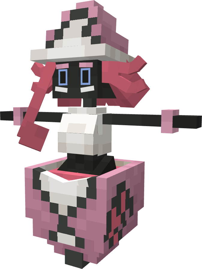 Azelf64's tweet photo. I made that one humanoid tapu Lele in Cobblemon. I also gave her a shirt variant #tapulele https://t.co/edijLD1ob2