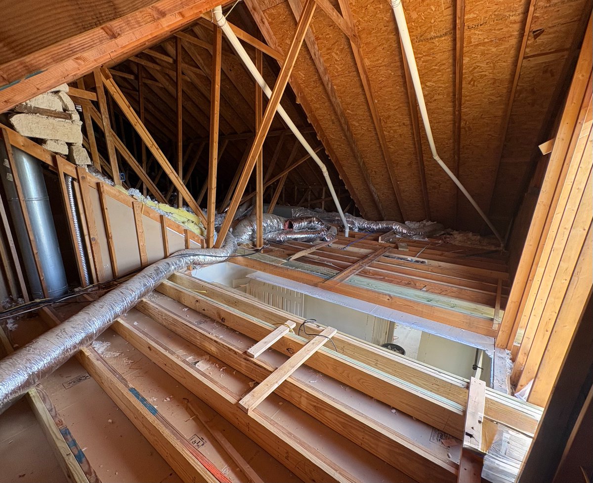 lflsc_'s tweet photo. Check out this progress on an attic conversion. 🔨 
Good planning can help reduce avoidable remodeling setbacks.

Planning a remodel in San Marcos? Learn what can affect your timeline:
https://t.co/m5dJBSQ0dt

#SanMarcosTX #HomeRemodeling https://t.co/zyJB9vMEOg