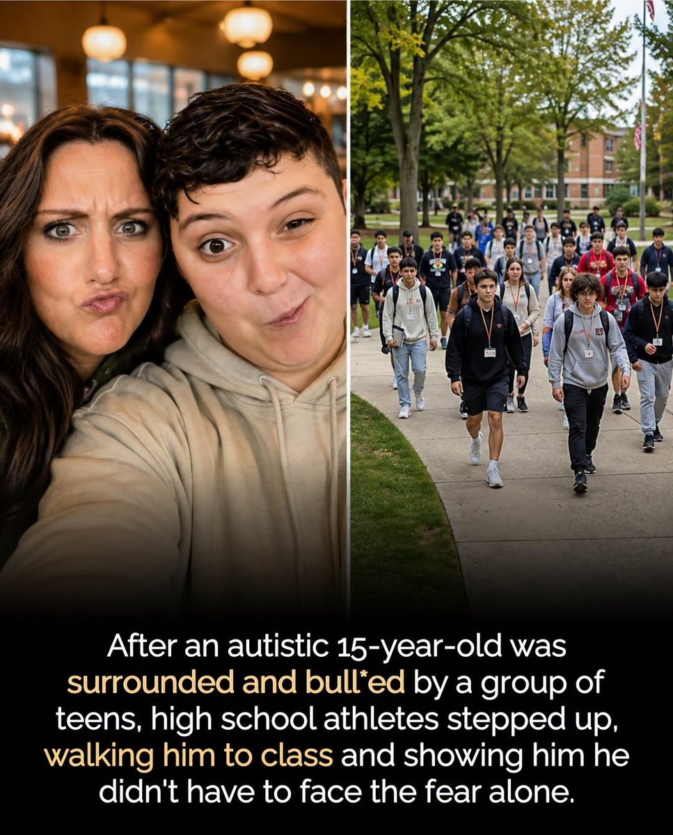 JulieAndWZP60R's tweet photo. 💙 30 teens targeted him. Then more than 100 showed him he wasn’t alone. https://t.co/rBXhrCmcl3