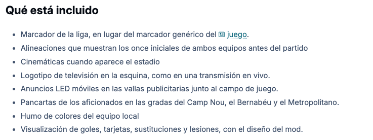 FMSite's tweet photo. Ya tenemos en FMSite el parche Atmósfera de #LaLiga de @MiguelFMAds, esto sí que no te puedes perder

Marcador de LaLiga, animación de las alineaciones, nuevas cinemáticas, logotipo, anuncios LED en las vallas, pancartas, humo en la grada y más

Enlace en el primer comentario https://t.co/ubMuiObuGX