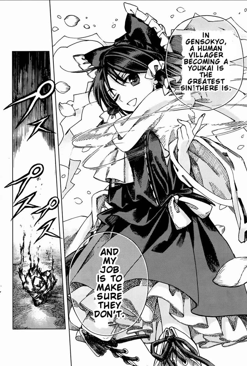 PsicoPompous's tweet photo. He caused harm to no one (in fact, he wanted to avoid confrontations) and, although his knowledge threatened the balance of Gensokyo, he had no intention of sharing it. https://t.co/jSZTnsMqs0