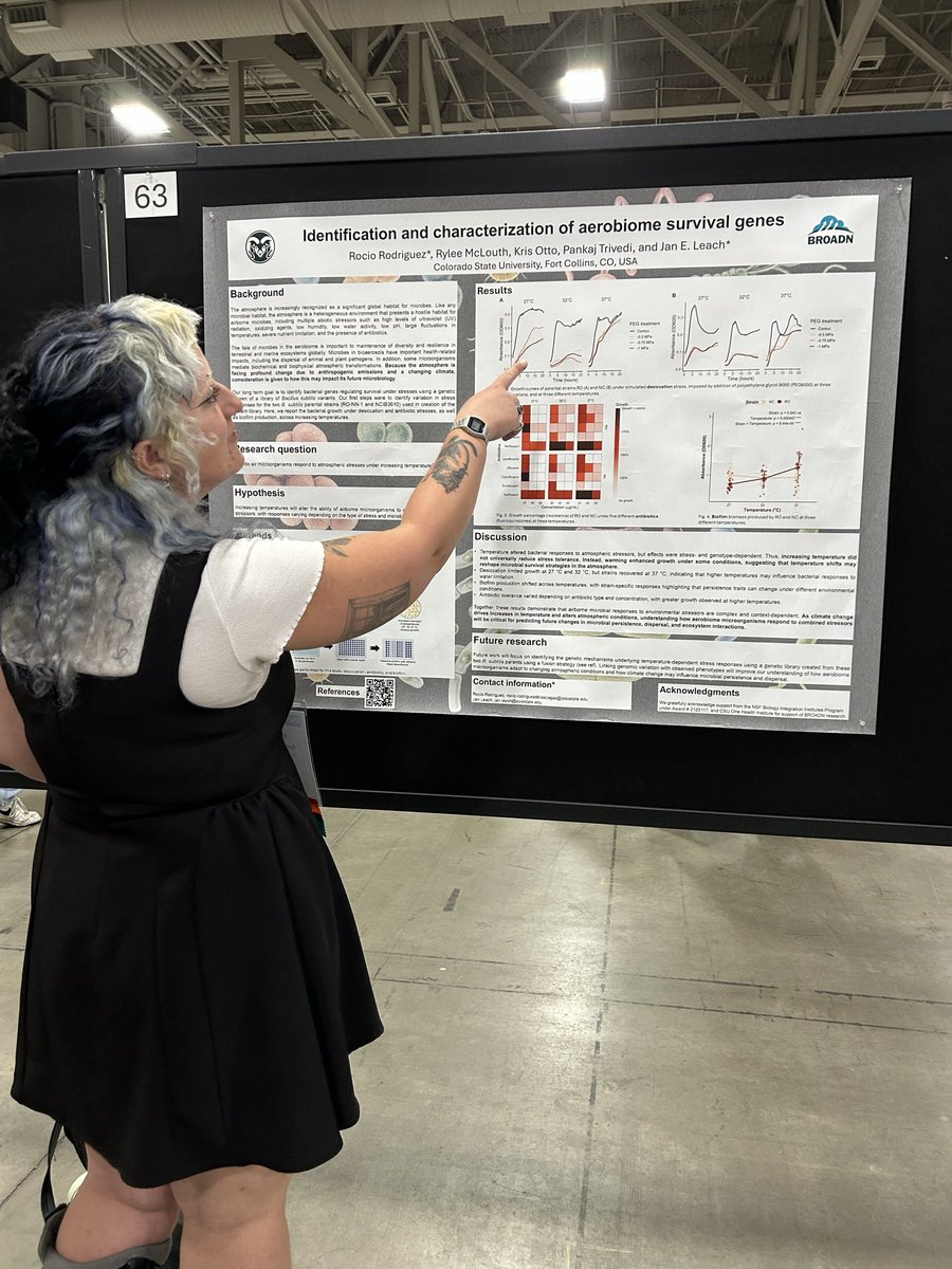 mrociorod's tweet photo. Forgot to post these pictures but better late than never! 

📍 ESA annual meeting 2026, Salt Lake City, Utah 

🦠 Presenting my research on survival traits of air microbiome under increasing temperature: biofilm, antibiotic resistance, desiccation https://t.co/zYs9bqbzhx