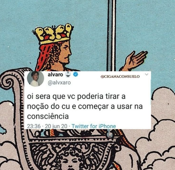 _LoloTarot's tweet photo. Quando vc pede um conselho e sai a rainha de espadas https://t.co/SFK1J15VLD