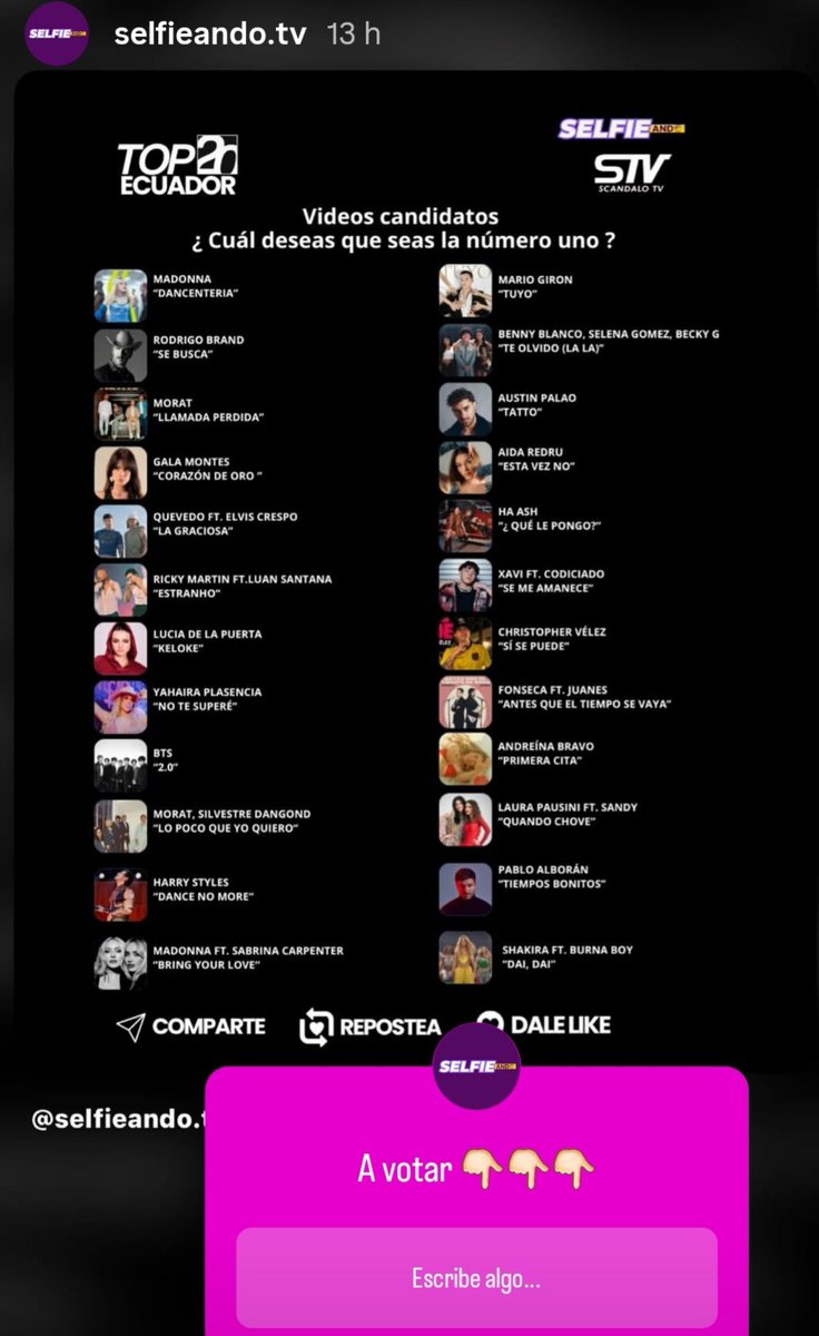 FabiolaCostill1's tweet photo. Buenas ๐
Por favor #TeamLu votemos por el video #Keloke
Link para votar: ๐๐ป
https://t.co/EoWFyk6JtP https://t.co/x3eItV0B32