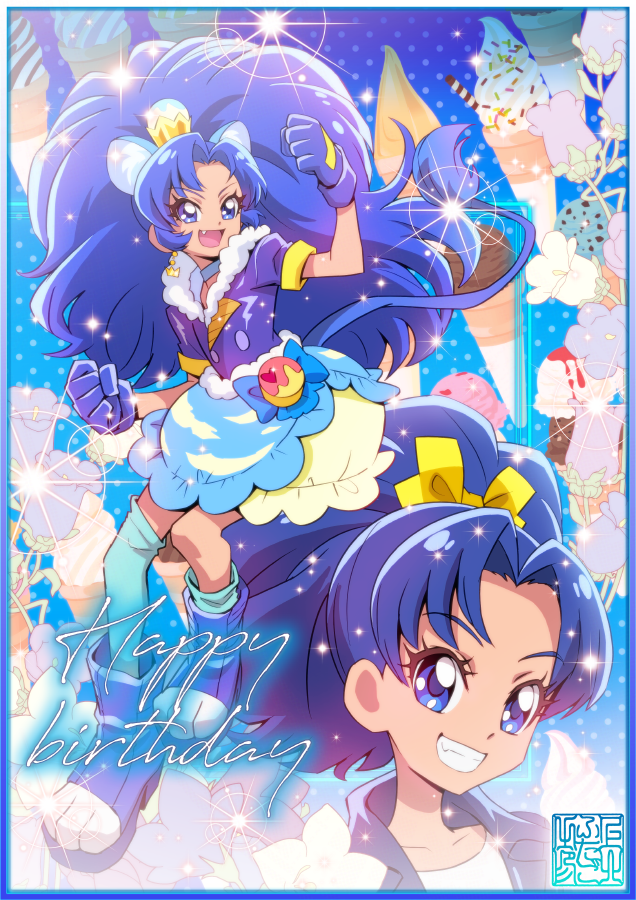 kamikitafutago's tweet photo. ８月２７日
お⃞誕⃞生⃞日⃞お⃞め⃞で⃞と⃞う⃞！⃞
キュアジェラート💙立神あおい
#プリアラ #precure
#ジェラートの日 https://t.co/8Ml4ntsEjX