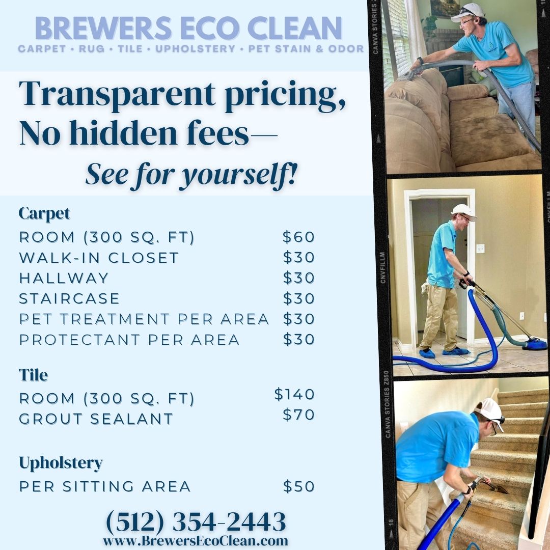 BrewersEcoClean's tweet photo. ✨ Honest pricing you can actually understand. Take a look and see how simple it can be.
#AffordableClean #AustinLiving #BestService

📲 Call now: (512) 354-2443 or visit https://t.co/vfiwV1sfm5 for more info. https://t.co/9Yx3Jh8OZB