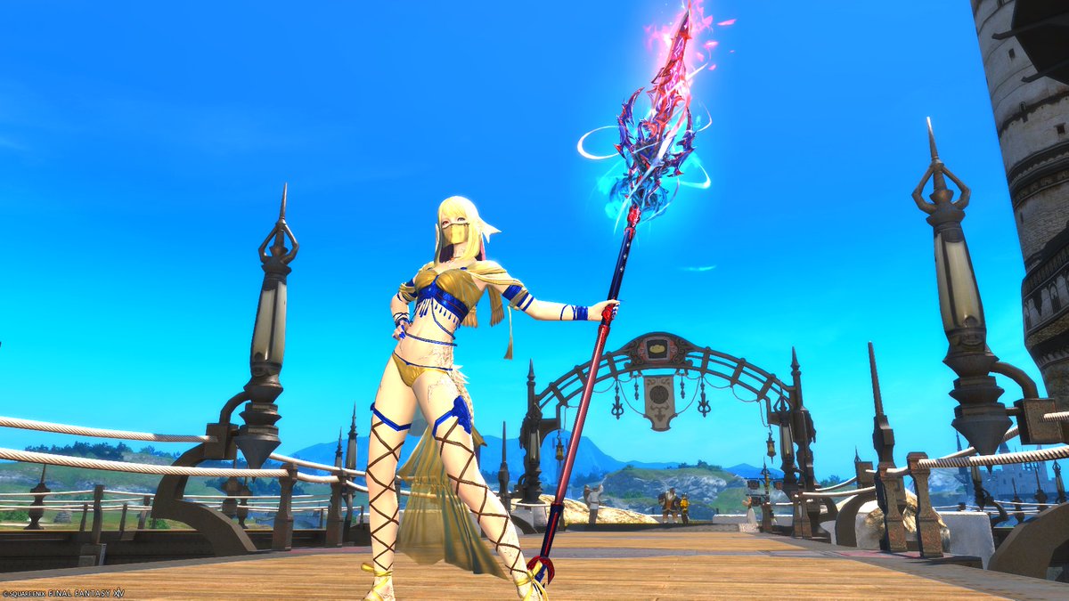 bubu1341's tweet photo. ぶり竜騎士🐉✨
ファントムウェポン出来た☺めっちゃかこいい！🍣
#FF14SS　#ファントムウェポン　#アウラ https://t.co/NtSbpKM2WM