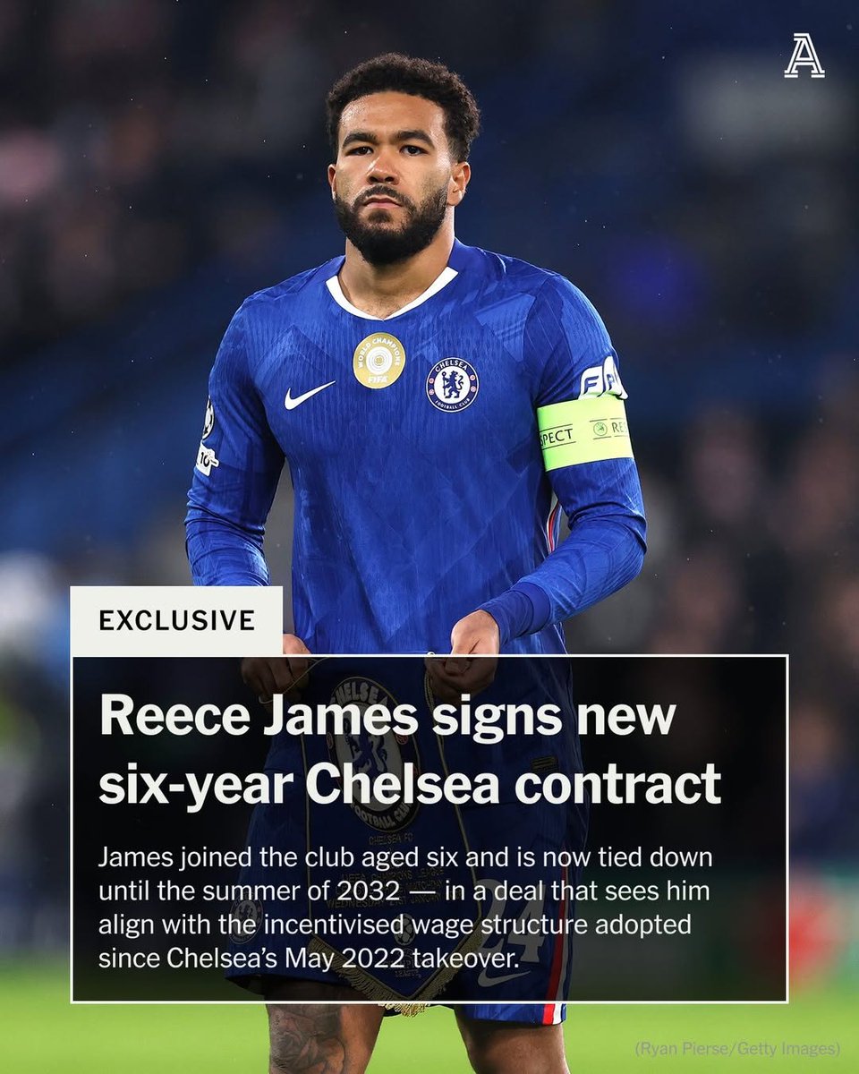 davidornstejex2's tweet photo. Reece James has secured his future at Chelsea through a new six-year contract.

The key captain, whose previous agreement was until June 2028, will likely be at Stamford Bridge during his career's peak period. https://t.co/7gt8mGzb5h
