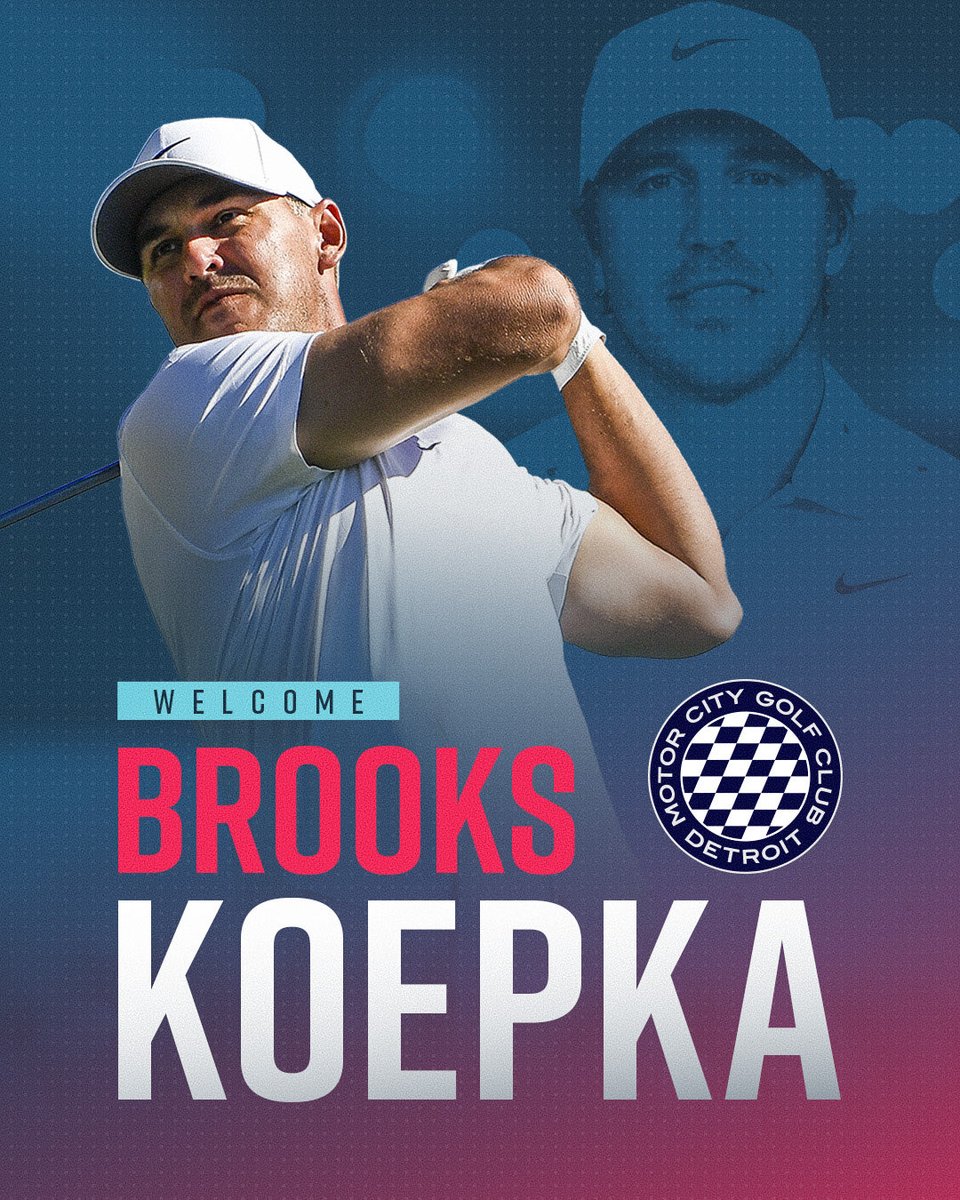 TGL's tweet photo. 🚨 BROOKS KOEPKA IS JOINING TGL 🚨

He is the first player on the roster for expansion team @MotorCityGC. https://t.co/zlKUaAmxtQ